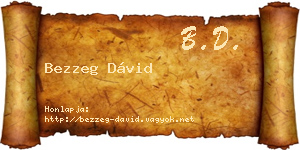 Bezzeg Dávid névjegykártya
